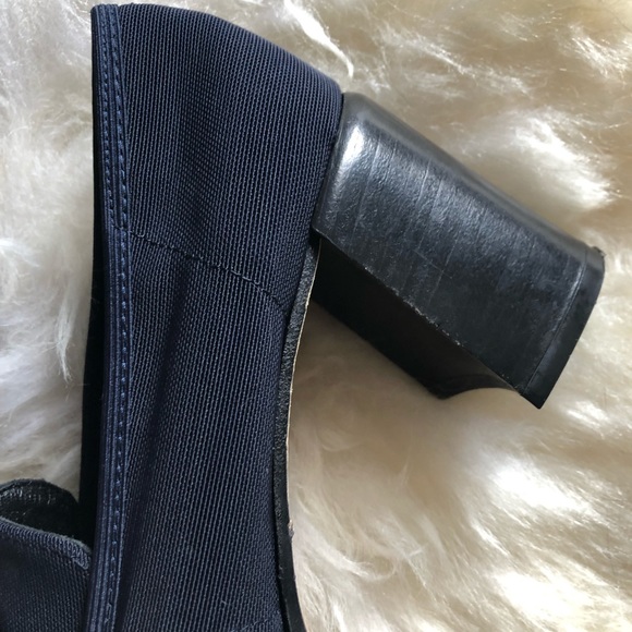 90s does 60s Evan Picone Buckle Heeled loafer - Picture 3 of 8